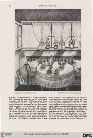 32: Möbel in einfachen u. edlen Formen