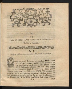 Sectio I. historica