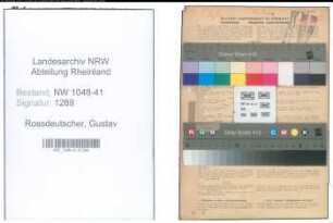 Entnazifizierung Gustav Rossdeutscher , geb. 04.06.1897 (Polizist)