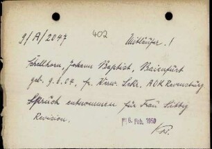 Schellhorn, Johann Baptist