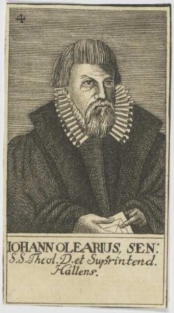 Bildnis des Iohann Olearius Sen.