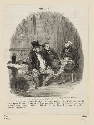 La Question russe traitée dans un divan, Blatt 1 der Folge "Actualités“, in: "Le Charivari", Paris 1853