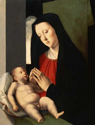 Maria, das Kind verehrend