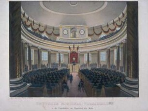 Die Deutsche Nationalversammlung in der Paulskirche in Frankfurt 1848