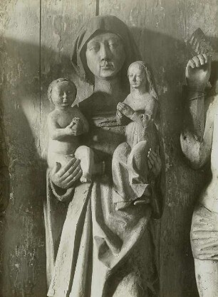 Annenaltar : Annenaltar aus Pohla. Heiligenfigur aus dem rechten Flügel. Verwalter, Stadtmuseum Bautzen
