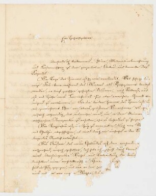 Gutshaus Drewen: Brief von Martin Gropius an den Bauherrn Gustav Brandt von Lindau