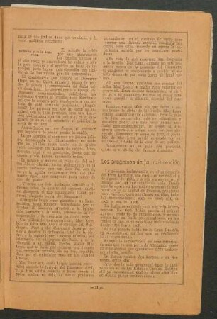 Los progresos de la incineración