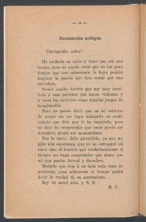 Contestación ambigua
