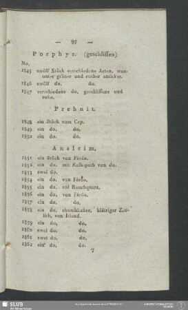 Porphyr. (geschliffene)
