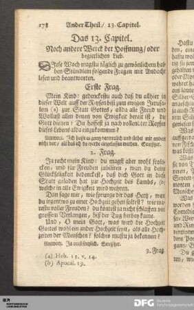Das 13. Capitel. Noch andere Werck der Hoffnung / oder begierlichen Lieb.