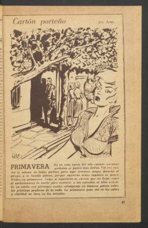 Primavera - [Dibujo] : Cartón porteño