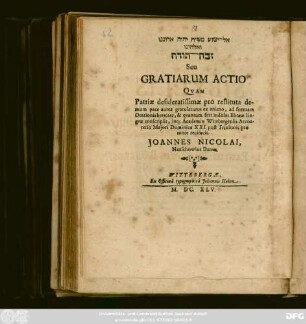 [...] Seu Gratiarum Actio