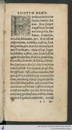 Edictum Ferdinandi Regis