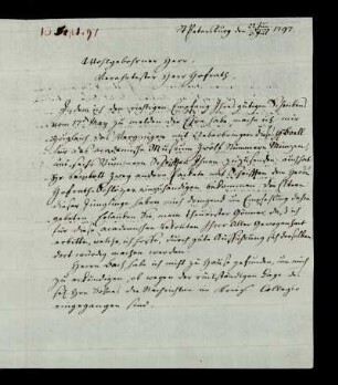 [Brief des Barons von Asch an Heyne vom 22.06./03.07.1797]