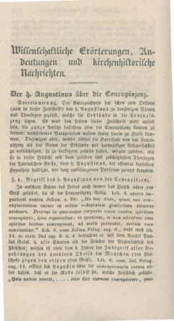 152-218 Wissenschaftliche Erörterungen, Andeutungen und kirchenhistorische Nachrichten