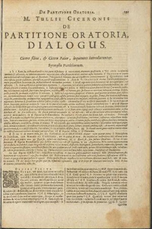 De Partitione Oratoria Dialogum