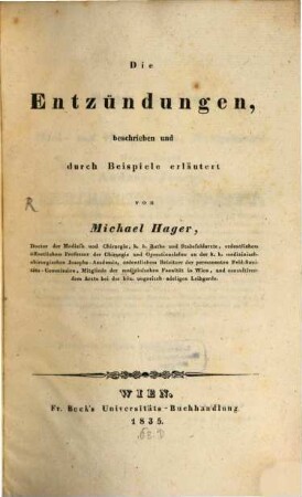 Die Entzündungen