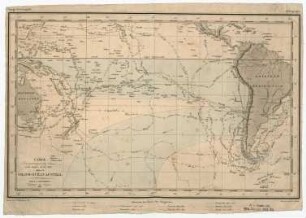 Carte du mouvement des Eaux à la surface de la Mer dans le Grand-Océan Austral