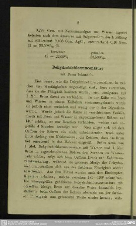 Dehydrobichlormuconsäure mit Brom behandelt