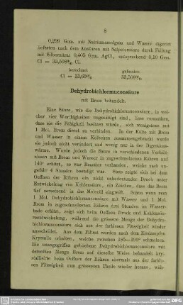 Dehydrobichlormuconsäure mit Brom behandelt