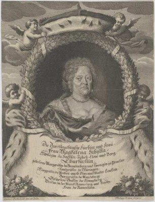 Bildnis von Magdalena Sibylla, Herzogin zu Sachsen