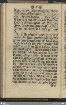 §. 3. [Eben dergleichen fordert die Liebe ihrer Unterthanen und schuldige Treue gegen sie]