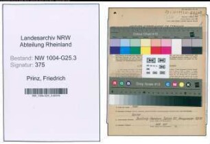 Entnazifizierung Friedrich Prinz , geb. 21.11.1891 (Kaufmann)