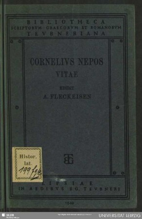 Cornelii Nepotis vitae
