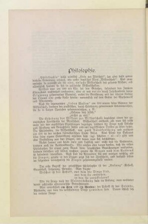 Philosophie