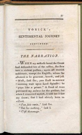 The Narration. - The Mistake.
