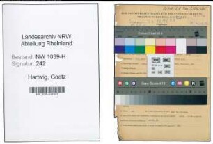 Entnazifizierung Goetz Hartwig , geb. 05.01.1913 (Beamter)