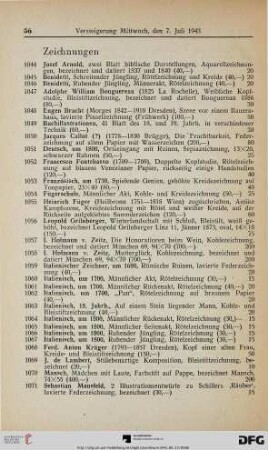 Zeichnungen (Nr. 1044-1108)