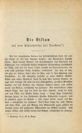 Die Vision auf dem Schlachtfelde bei Dresden