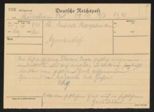Brief von Rudolf K. Goldschmit-Jentner an Gerhart Hauptmann