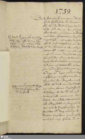 [Januar 1759]