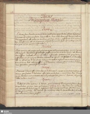 Theses Philosophiae Moralis