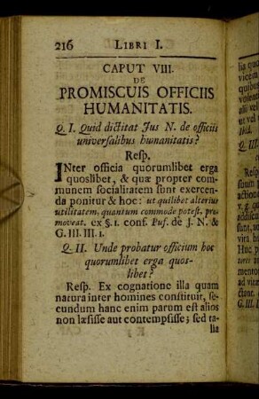 Caput VIII. De promiscuis officiis humanitatis.