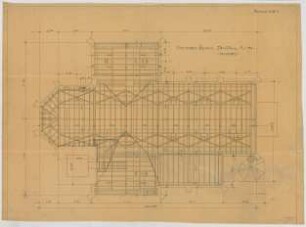 Thiersch, Friedrich von; Lindau / Bodensee - Aeschach; Ev. Kirche - Grundriss DG