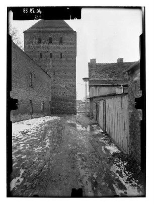 Pasewalk. Prenzlauer Tor (M. 15. Jh.). Seitenfront
