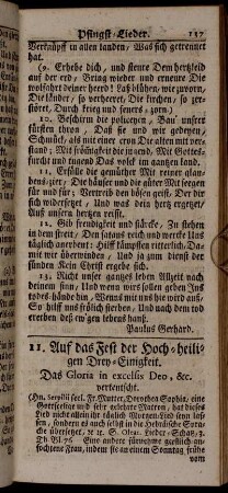 11. Auf das Fest der Hoch-heiligen Drey-Einigkeit.
