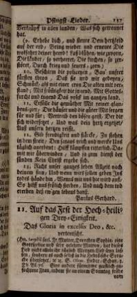 11. Auf das Fest der Hoch-heiligen Drey-Einigkeit.