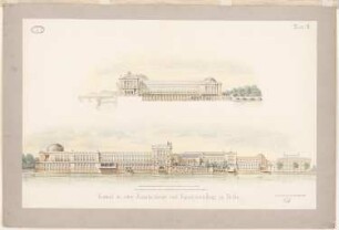 Kunstsammlung auf der Museumsinsel, Berlin Projekt II: 2 Aufrisse