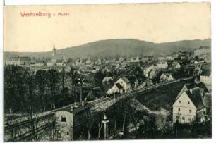 Wechselburg. Blick auf Wechselburg