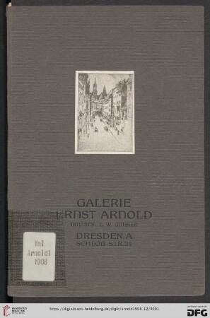 Nr. 12: Katalog: Deutsche Radierungen, Handzeichnungen etc.