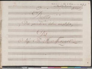 [No. 3.] Duett[in]o: Deh prendi un dolce amplesso