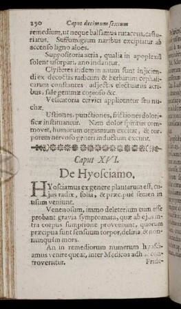 Caput XVI. De Hyosciamo.