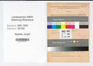 Entnazifizierung Josef Noelke, geb. 08.09.1896 (Bueroleiter)
