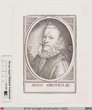 Bildnis Hugo Grotius (eig. Huig de Groot)