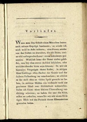 Vorläufer.