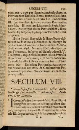 103-119, Saeculum VIII.-XII.